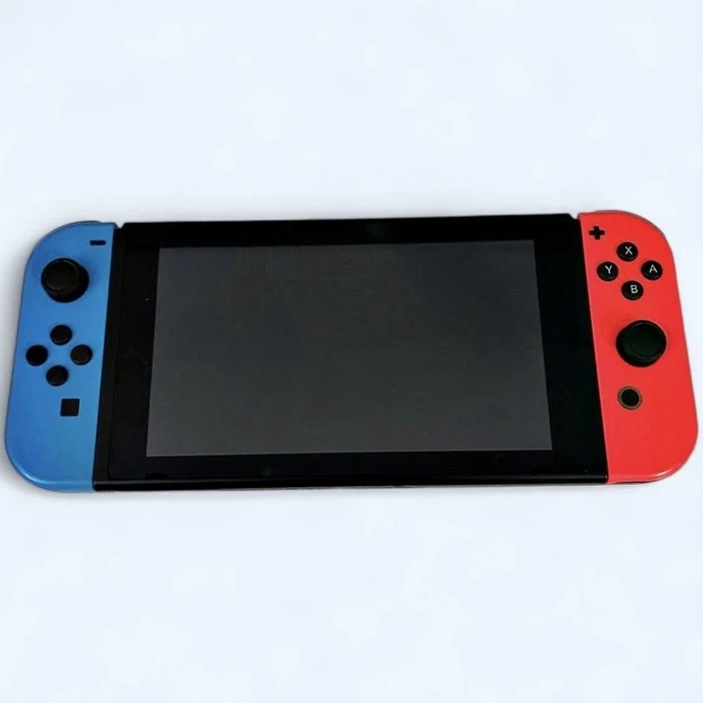 Nintendo Switch HAC-001 32GB 720p  w/ Neon Blue & Red Joy-Con w/Charger no Dock